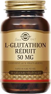 Solgar L-Glutathion - Acide Aminé - Vegan - Haute qualité - Antioxydant - Complément Alimentaire - Flacon de 30 gélules végétales - Image 1