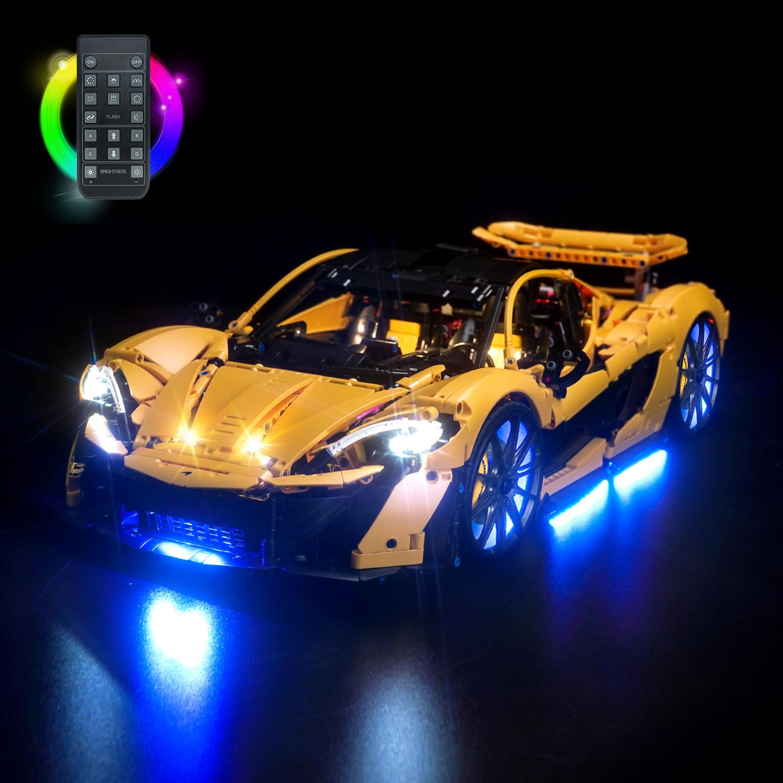 BrickBling LED Light Kit Compatible with Lego Technic McLaren P1 Creative Toy - Image 1