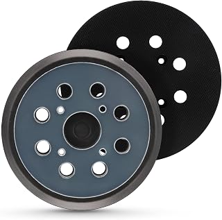 2 Pièces 125mm Tampon de Ponceuse de Remplacement, Plateau de Ponçage pour Milwaukee 51-36-7090 6021-21, Crochet et Boucle à 8 Trous Plaque de ponçage pour Ridgid R2600 R2601 - Image 1