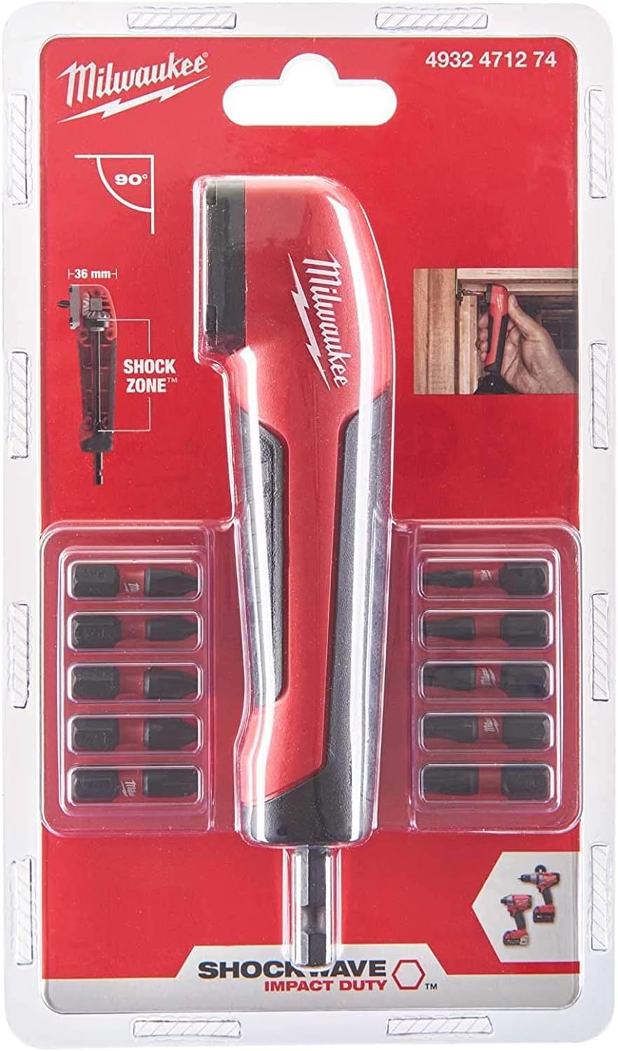 Milwaukee Shockwave 4932471274 Right Angle Bit (Pack of 11) - Image 1