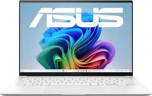 ASUS Zenbook S 14 UX5406SA Laptop | Copilot+ PC | 14" WQXGA+ 16:10 120Hz OLED Display | 32GB RAM | 1TB SSD | Intel Core Ultra 7 258V | Intel Arc | Win11 Home | QWERTZ | White - Image 1