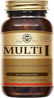 Solgar Multi I - Multivitamine Complète - Réduction de la Fatigue - Fer, Magnésium, Vitamines, Zinc, Minéraux - Vitalité et Energie - Complément Alimentaire - Flacon de 30 comprimés - Image 1