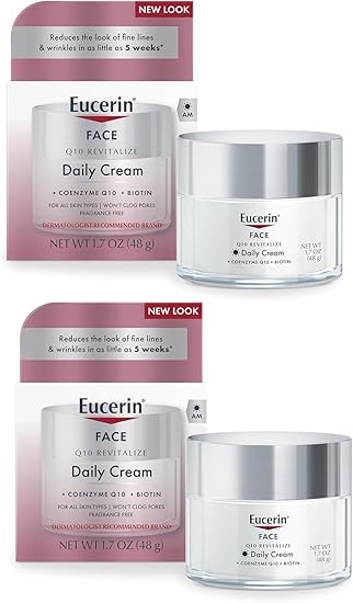 Eucerin Sensitive Facial Skin Q10 Anti-Wrinkle Sensitive Skin Cream, 1.7 Ounce Jar by Eucerin - Image 1