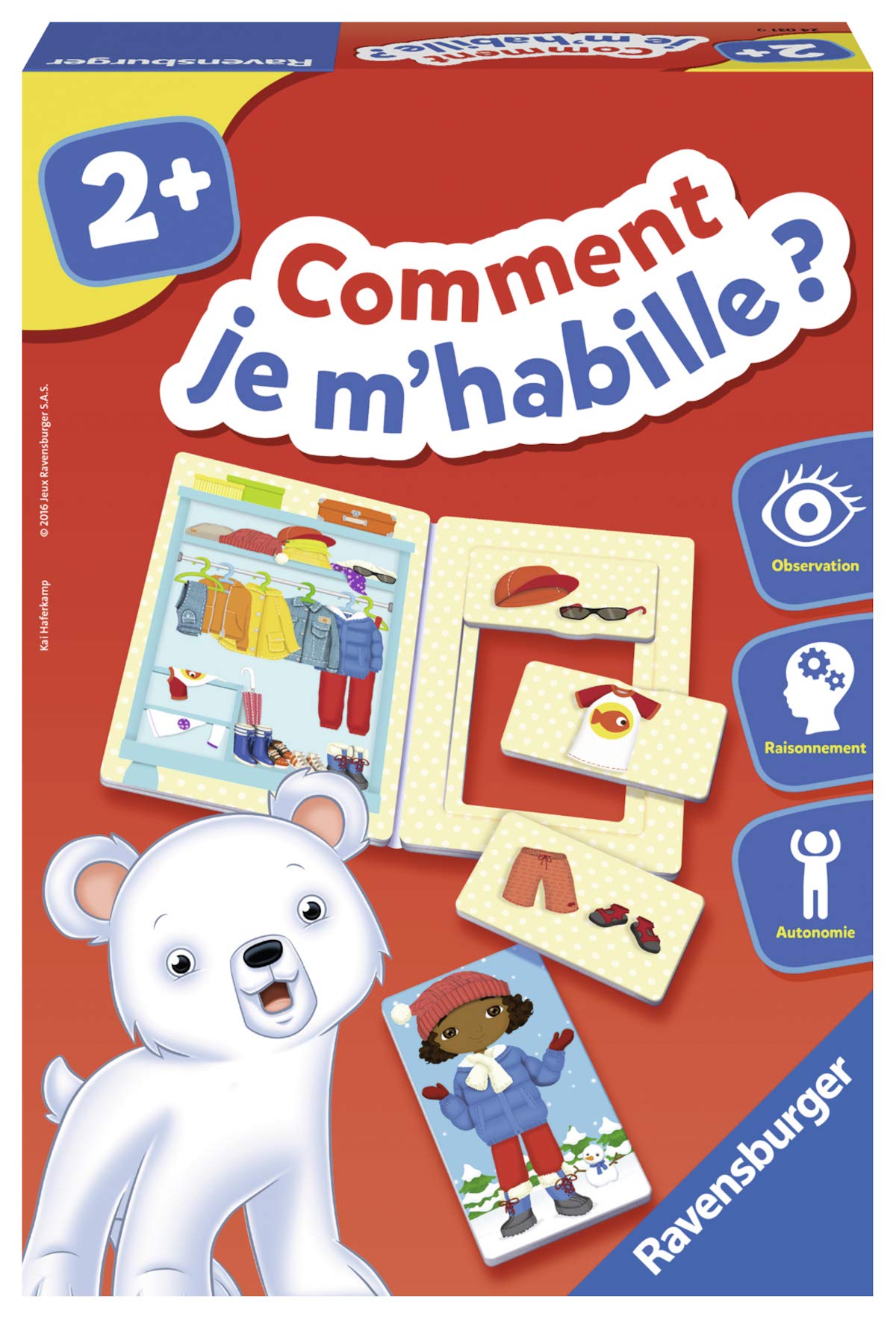 Ravensburger - Educational Game - How Do I Dress? - Observation, Manipulation, Language - Development of autonomy - Puzzle for children aged 2 years from 2 years - 24031 - Image 1