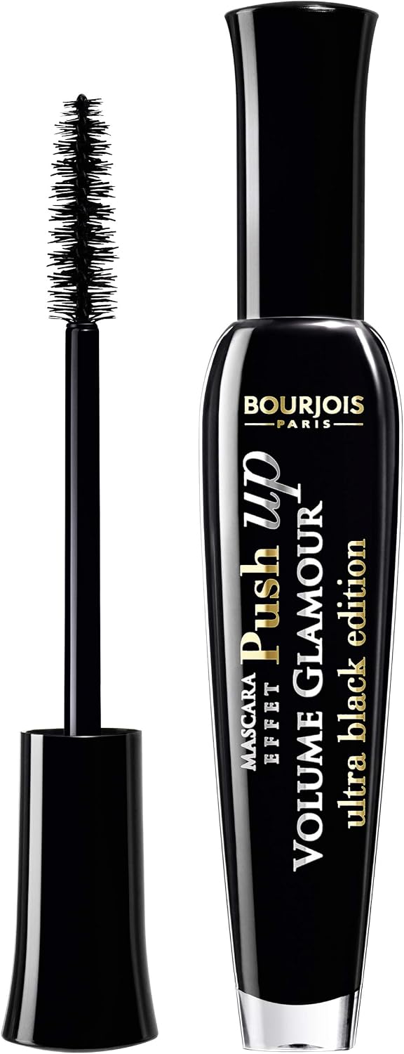 BOURJOIS - Mascara Volume Glamour Push Up 31 Ultra Black - Volume x11 Sans Paquet - Brosse Fibres Ultra Volumatrice - Galbe Instantané - Image 1