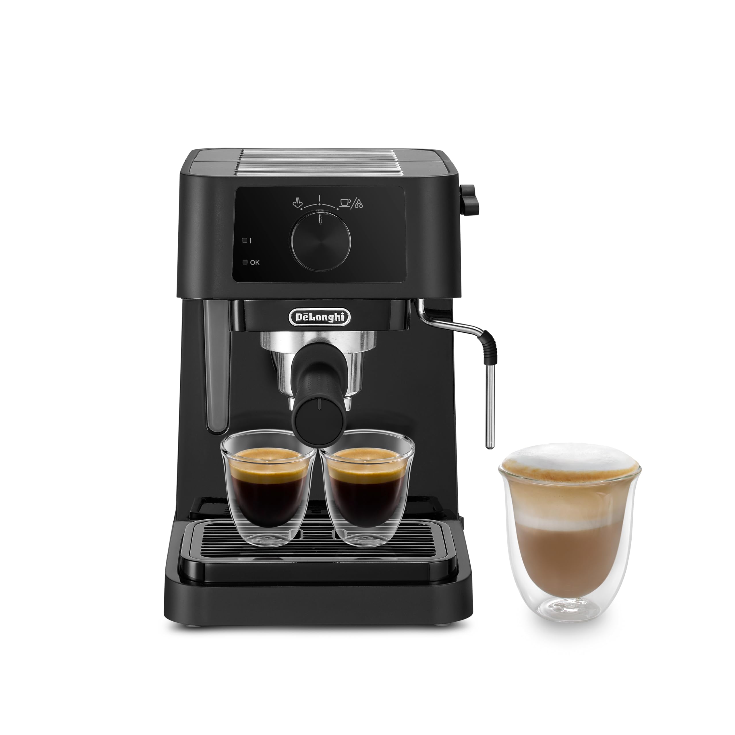 De'Longhi Stilosa EC230.BK Espresso Machine with Barista Bar, Coffee Maker and Cappuccino Machine, Black, 1100 W - Image 1