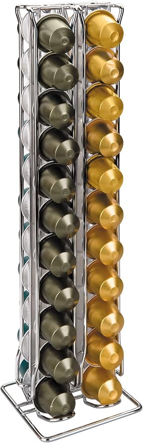 Ibili - Nespresso Capsule Dispenser, 44 Capsules, Chrome Steel - Image 1