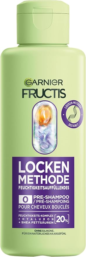 Garnier Hydrating Pre-Shampoo for All Types of Curls - Repairs and Revitalizes - With Hyaluronic Acid & Shea Fatty Acids - Vegan - Silicone Free - Fructis Curls Method - 1 - Image 1