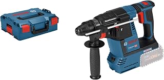 Bosch Professional 18V System perforateur sans-fil GBH 18V-26 (SDS plus, 2,6 J, Ø perçage max : béton/acier/bois 26/13/30mm, poignée auxiliaire, butée profondeur 210mm, chiffon, L-BOXX) - Image 1