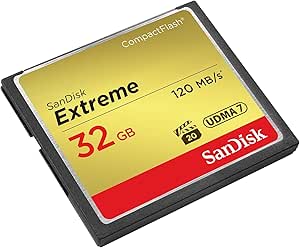 SanDisk Extreme 32GB UDMA7 CompactFlash Memory Card with up to 120MB/s Read Speed (SDCFXSB-032G-G46) - Image 1
