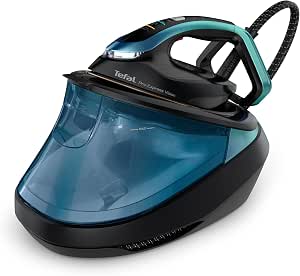 Tefal Iron Pro Express Vision, Steam Generator, 9 bar, 180 g/min, 800 g/min, Anti-scale, Smart LED Vision, Versatile, Long lasting, Recoverable 15 years, Blue - Image 1