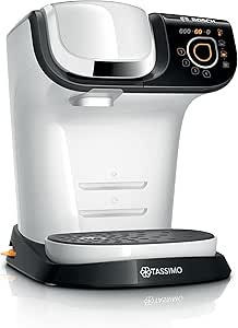 Bosch Tassimo My Way Coffee Machine, heap 6504, over 40 hot drinks, OneTouch, Pod Coffee Maker, Custom Drinks, Brita Maxtra+ Water Filtration, Intellibrew, Polar White - Image 1
