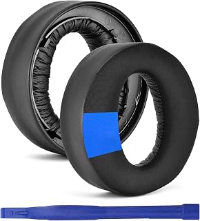 Adhiper Coussinets PS5, Coussinets en Gel de Refroidissement Compatibles avec Le Casque sans Fil Sony PlayStation 5 Pulse PS5 3D, Coussinets avec Mousse d'Isolation Phonique (Noir) - Image 1