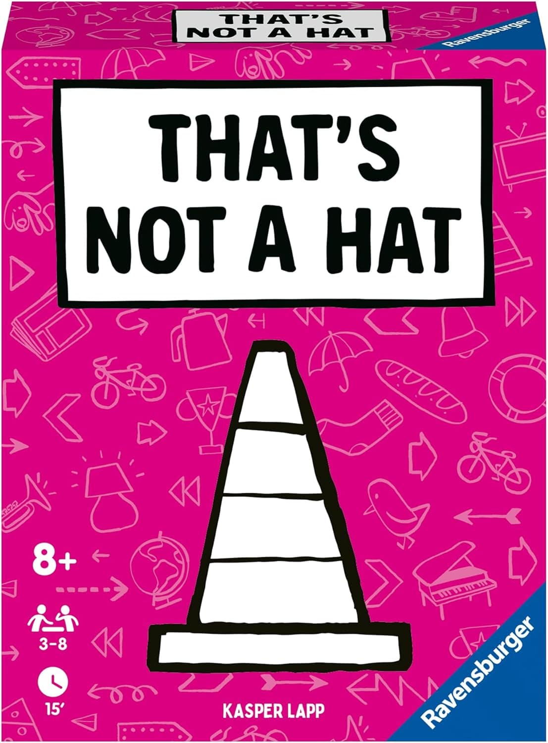 Ravensburger - That's Not a Hat - Jeu de Société Famille - Ambiance Mémoire Bluff - 3-8 Joueurs dès 8 Ans - Jeu de Cartes Nomade - 20954