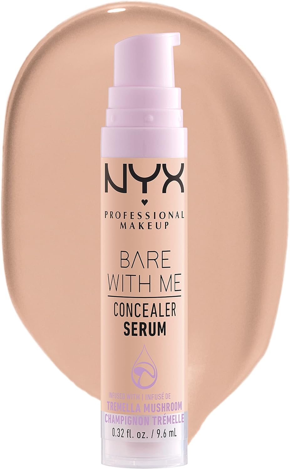 NYX Professional Makeup Concealer Bare With Me Concealer Serum, Natural Finish, Medium Coverage, Shade : Light (02) - Image 1