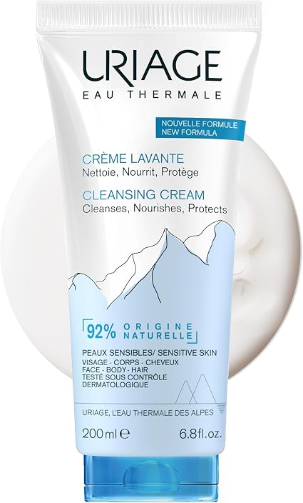 Uriage Moisturising cleansing cream with shea butter I 2-in-1 shower gel: cleanses and nourishes. Nourishing foaming cream, cocooning fragrance I Face, Body & Hair I Soap free I physiological pH - Image 1