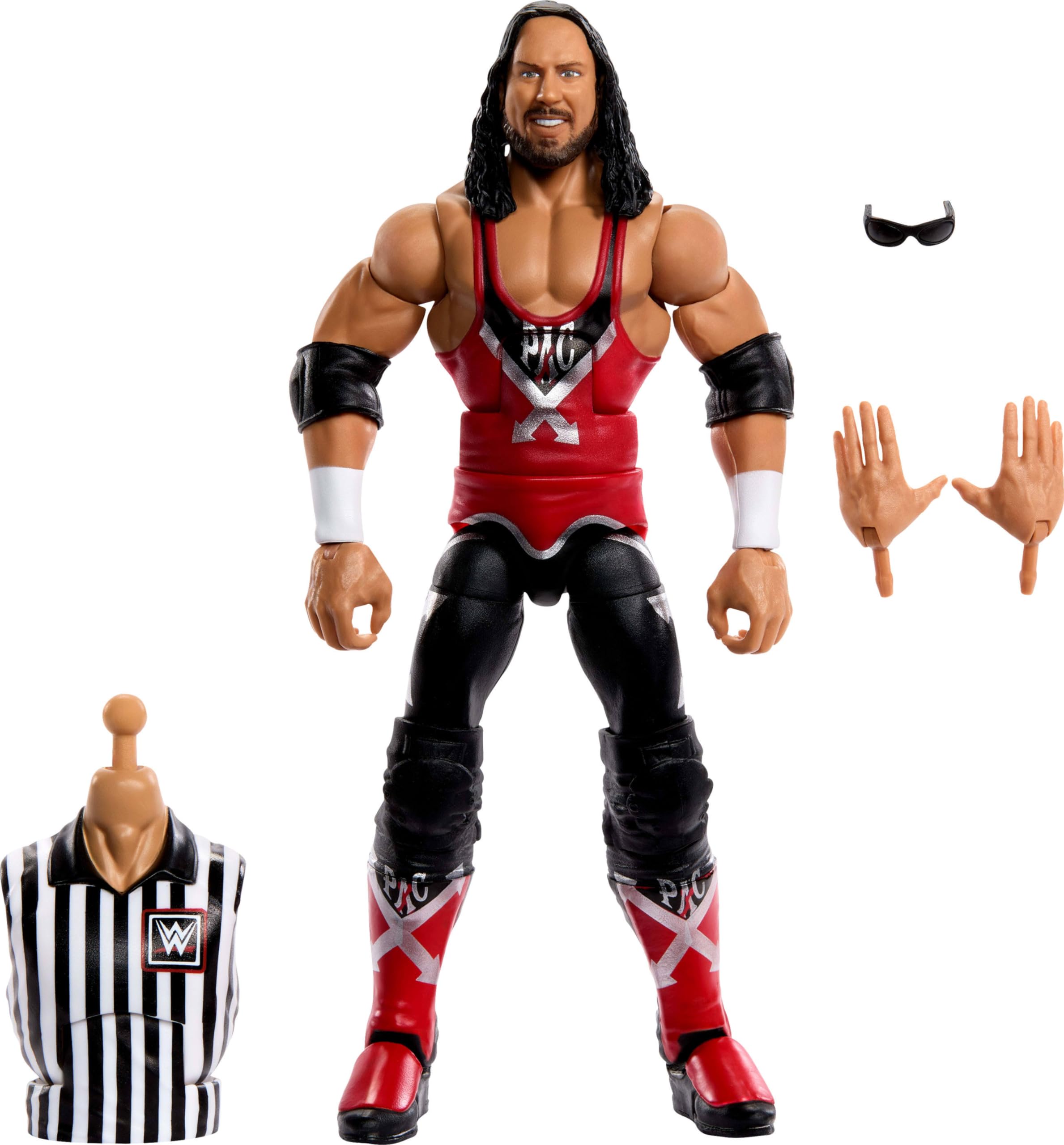 Mattel WWE Elite Collection SummerSlam X-Pac Collectible Action Figure with Accessories and Referee Coins - Image 1