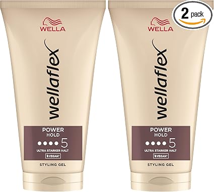 Wellaflex Power Hold Hair Gel for Women Up to 24 Hours, Ultra Strong Hold, Gentle on Scalp, Dermatologically Tested, Vegan Formula, Silicone-Free, Waterproof Degree 5 - Image 1