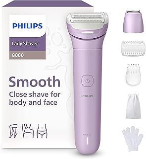 Philips Lady Shaver série 8000 – rasoir sans fil, sur peau sèche ou mouillée, système de rasage à 3 lames, tête flexible, éclairage LED, jambes, corps et maillot, autonomie 100 min, modèle BRL149/00 - Image 1
