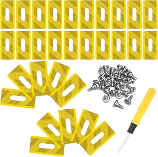 Lame de Rechange en Titane, 30 pièces Lame Pour Tondeuse, Accessoires pour Tondeuse,Lames Tondeuse Gazon,Compatible avec les Lames de Tondeuse Husqvarna, McCulloch, Lame Robot Tondeuse (Doré) - Image 1