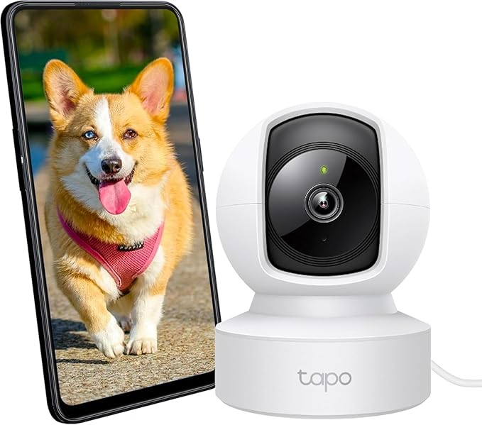 Tapo C212 WiFi and Ethernet Indoor Surveillance Camera 2K (3MP), Person Detection, Two-Way Audio, Compatible with Alexa and Google Assistant, for Baby or Pets - Image 1