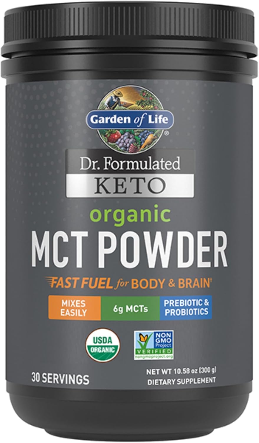 Garden of Life Dr Formulated Keto Organic MCT Powder - 300g - Image 1