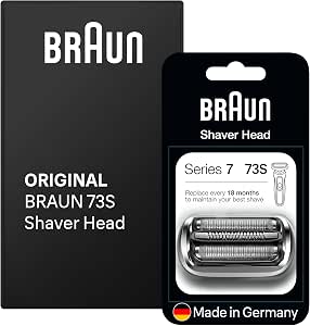 Braun Series 7 73S, Original Replacement Shaver Head, Silver, Compatible with Series 7 (New Generation) Shavers - Image 1