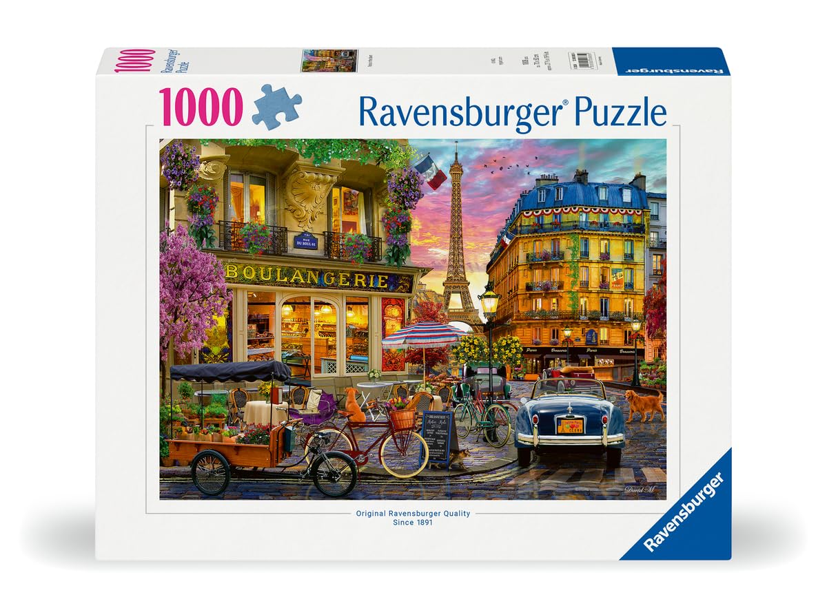 Ravensburger - 12000885 Adult Jigsaw Puzzle - 1000 Piece Puzzle - The First Lights of Paris - Adults and Children from 14 Years Old - High Quality Puzzle - Image 1