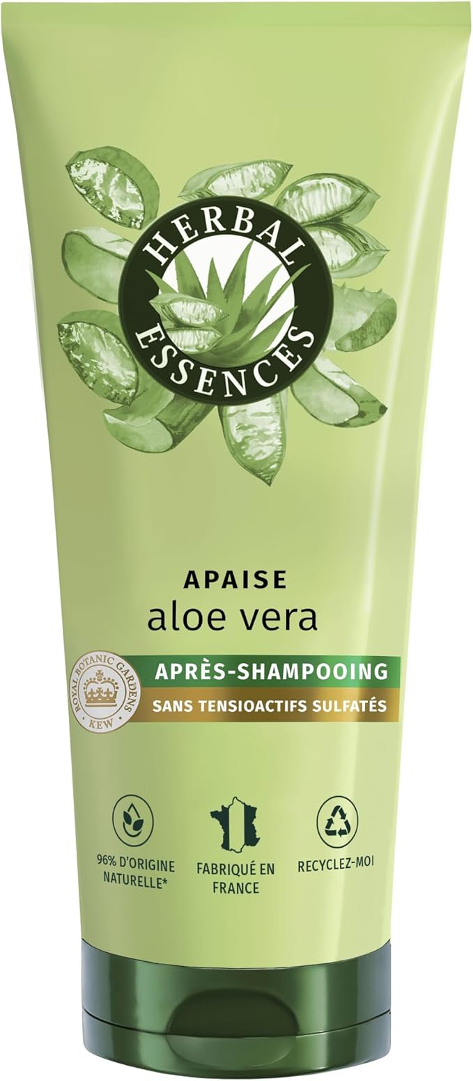 Herbal Essences Sulfate Free Moisturizing Conditioner 200 ml Aloe Vera - Soothes, Hydrates, Cleanses and Nourishes Very Dry Hair - Jasmine Fragrance and Natural Origin Ingredients - Image 1