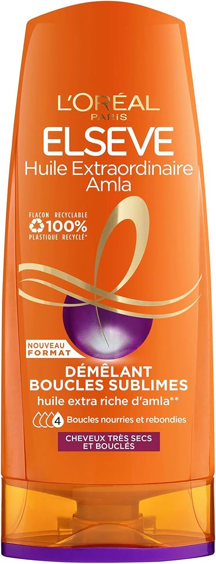 L'Oréal Paris - Amla Detangler for Curly and Very Dry Hair - Nourished Curls - Amla Oil - Elseve Extraordinary Oil - 250 ml - Image 1