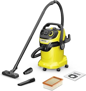 Kärcher Aspirateur eau et poussières WD 5 P V-25/5/22, Fonction Soufflerie, Puissance: 1100 W, Cuve Polypropylène de: 25 l, Avec Prise, Filtre plat plissé inclus, Buse sol et fente - Image 1