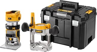 DEWALT - Affleureuse Défonceuse Compacte Brushless XR 18V 1/4" (8mm), avec coffret TSTAK, livré sans batterie, DCW604NT-XJ - Image 1