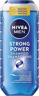 NIVEA MEN Strong Power Shampooing 250 ml pour homme aux minéraux marins Shampooing revitalisant pour cheveux dévitalisants - Image 1