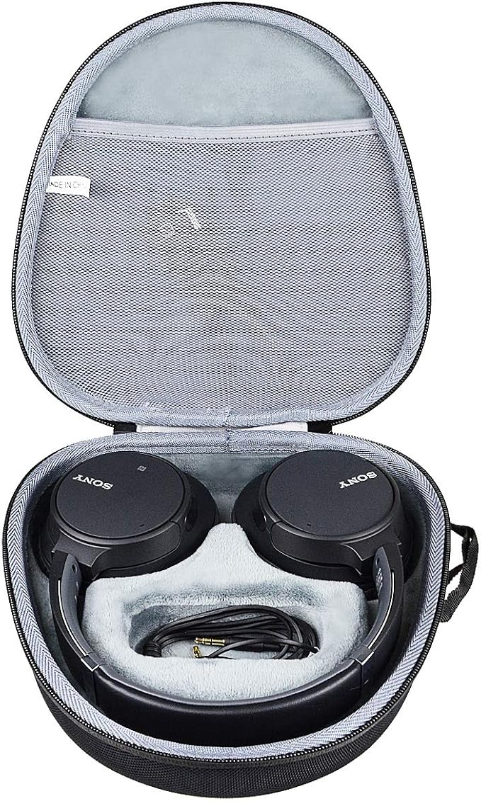 Hard Case Cover Compatible with Sony WH-CH720N WH-CH520 WH-XB910N WH-CH710N WH-CH510 WH-H900N WH-CH700N WH-H910N Wireless Bluetooth Headphones, Grey, Minimalist - Image 1
