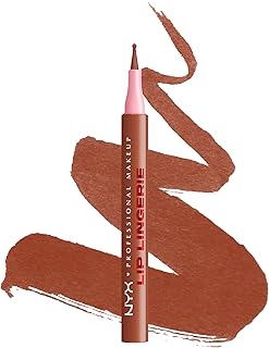 NYX Professional Makeup Lip Lingerie Liner - Feutre à lèvres stain - Couleur Mate Tenue Longue durée Waterproof - Sans bavure & résiste aux transferts - Teinte : Turn On 02 - Image 1