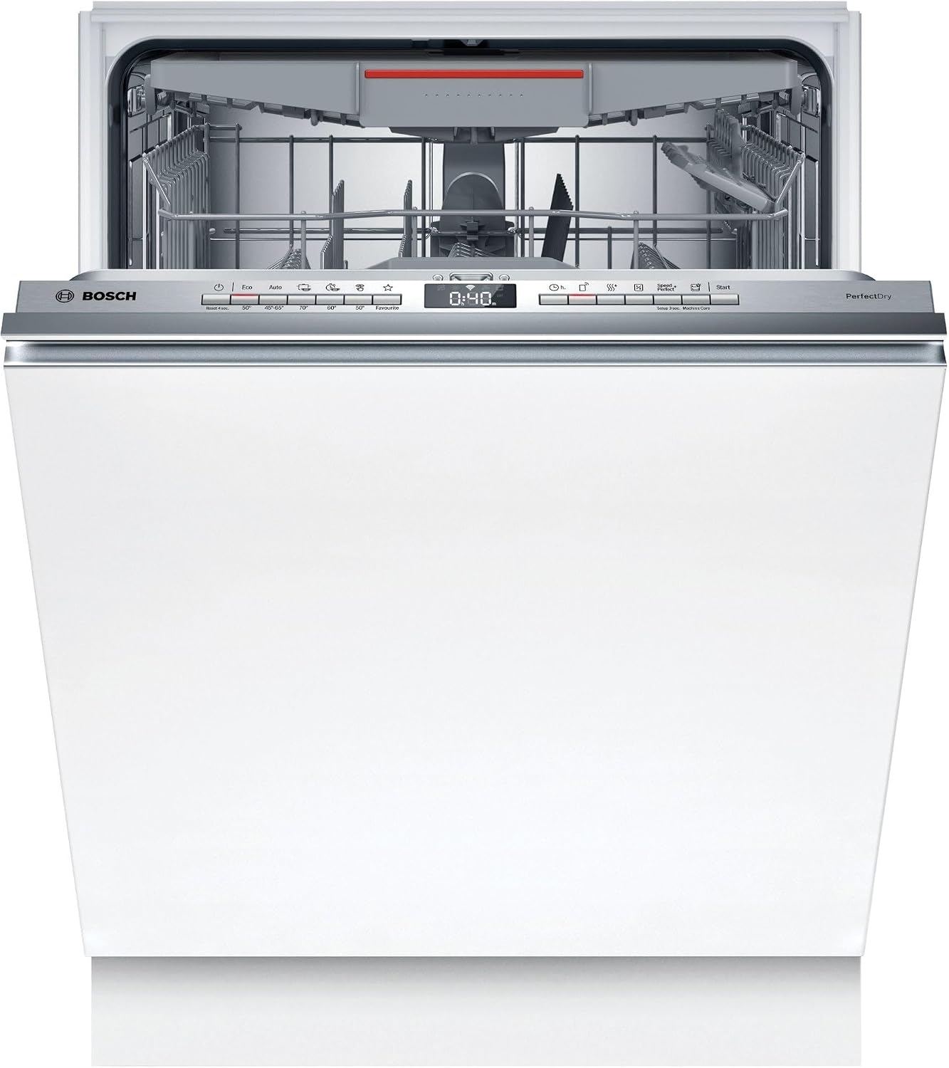 Bosch SMV6YCX02E Série 6, Lave-vaisselle encastrée dissimulée totale, PerfectDry, Home Connect, EfficientDry : ouverture automatique de la porte, 60 cm - Image 1