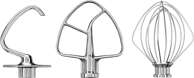 KitchenAid Stainless steel accessories for pastry processor - 3 pieces 5KSM5TH3PSS - Image 1