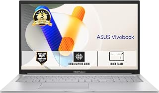 Vivobook 17 S1704VA-AU523W 17.3 Inch FHD 60Hz Laptop (Intel Core i5-1334U Processor 1.3 GHz, 16GB DDR4, 512GB SSD, Intel Iris X Graphics, Windows 11 Home) – AZERTY Keyboard - Image 1