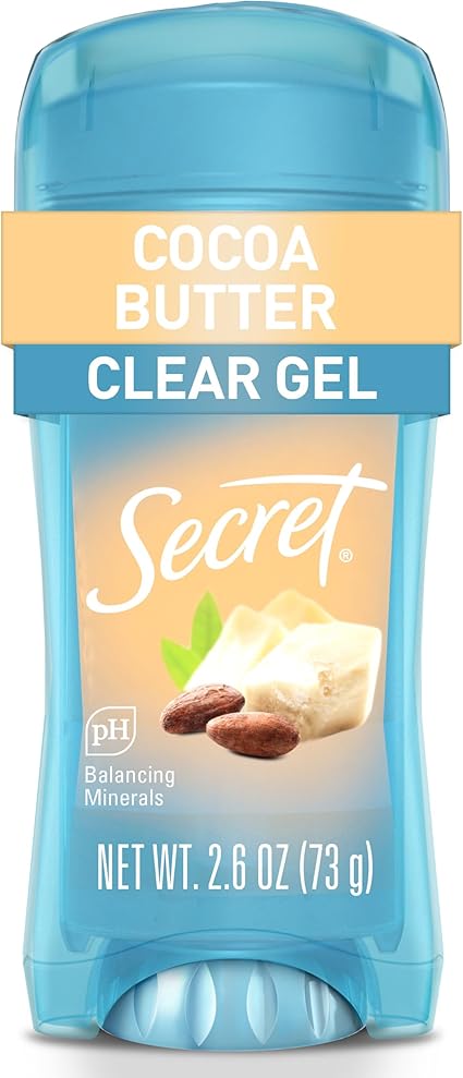Secret Scent Expressions Women's Clear Anti-Perspirant Gel & Deodorant Kiss Cocoa Butter 2.6 Ounce, Packaging May Vary - Image 1