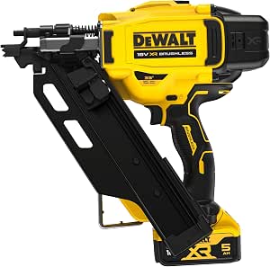 DEWALT - New Generation XR 18 V Brushless Framing Nailer, Includes 2 x 18V 5Ah Batteries, 1 Charger, DCN930P2-QW - Image 1