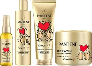 Pantene Keith Harring - Shampoing Repair et Protect - 250ml + 3 Minute Miracle Conditioner Repair et Protect - 220ml + Masque Repair et Protect - 300ml + Oil Repair et Protect - 100ml - Image 1