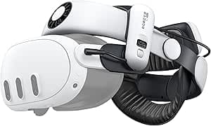 BOBOVR S3 Pro Head Strap, Compatible with Meta Quest 3/Quest 3S Accessory, Air Conditioning Head and Battery 10000 mAh Hot Swappable