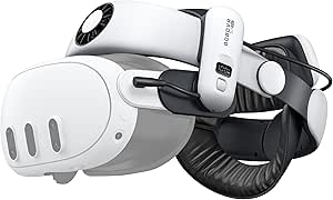 BOBOVR S3 Pro Head Strap, Compatible with Meta Quest 3/Quest 3S Accessory, Air Conditioning Head and Battery 10000 mAh Hot Swappable - Image 1