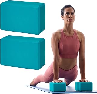 KRETIX Gaiam Essentials Lot de 2 Blocs de Yoga – Surface en Mousse Souple antidérapante pour Yoga, Pilates, méditation - Image 1