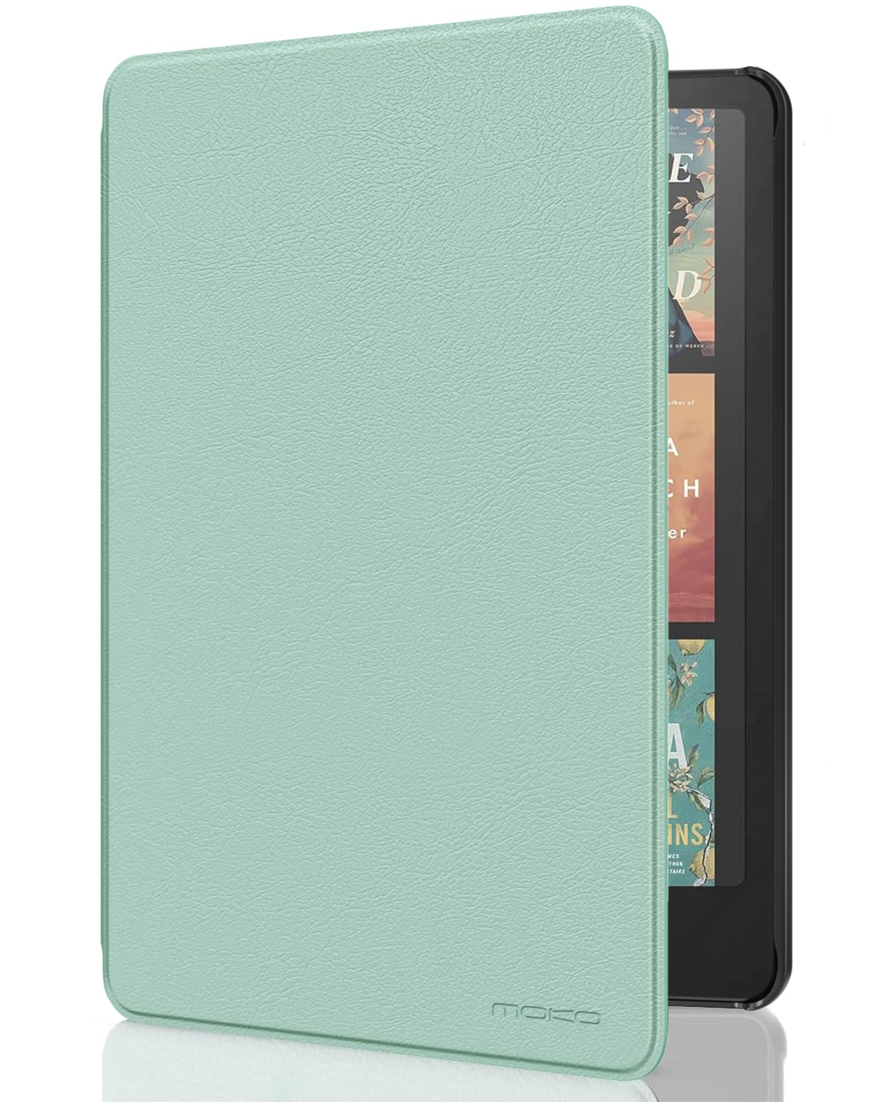 MoKo Case Compatible with 7 inch Kindle Paperwhite (12th Generation-2024) and Kindle Colorsoft Signature Edition 2024, Lightweight Case with Auto Wake/Sleep for Kindle Paperwhite 2024, Agave Green - Image 1