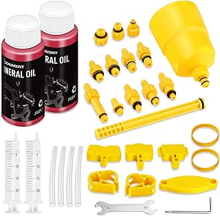Kit de Purge Frein Pour SHIMANO, TEKTRO, MAGURA Gamme de Freins à Disque Hydrauliques, Y Compris Le Liquide de Frein Minéral Haute Performance (120ml). - Image 1
