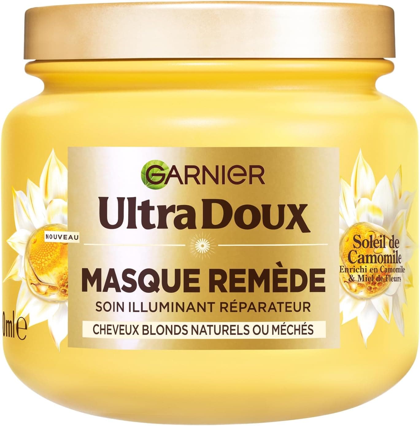 Garnier Ultra Doux Soleil de Camomille Masque Illuminant Réparateur 340ml - Homme & Femme