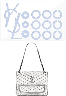 Film de protection pour matériel, compatible avec YSL Niki Medium/Large Autocollant pour matériel de sac à main transparent, anti-rayures, transparent - Image 1