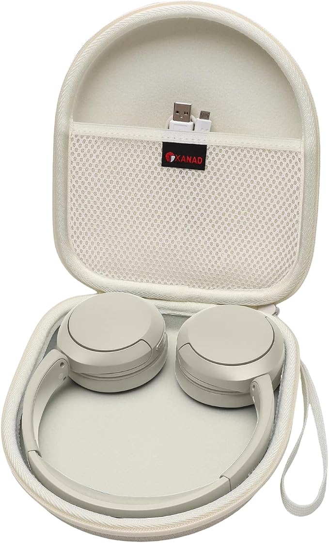XANAD Sony WH-CH520 JBL Tune 510BT Wireless Bluetooth Headset Hard Protective Case Cover (Khaki) - Image 1