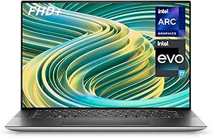 Dell XPS 15 9530 Intel Core i7-13700H Laptop 15.6" FHD+ Silver Black 16GB RAM SSD 512GB Intel Arc A370M Graphics Win 11 Home Azerty Keyboard - Image 1